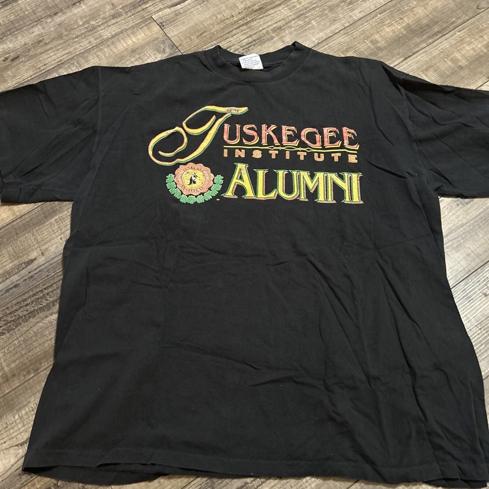 Vintage Tuskegee Shirt Men's XXL Institute Golden Tigers Red Cotton‎ 90s Best